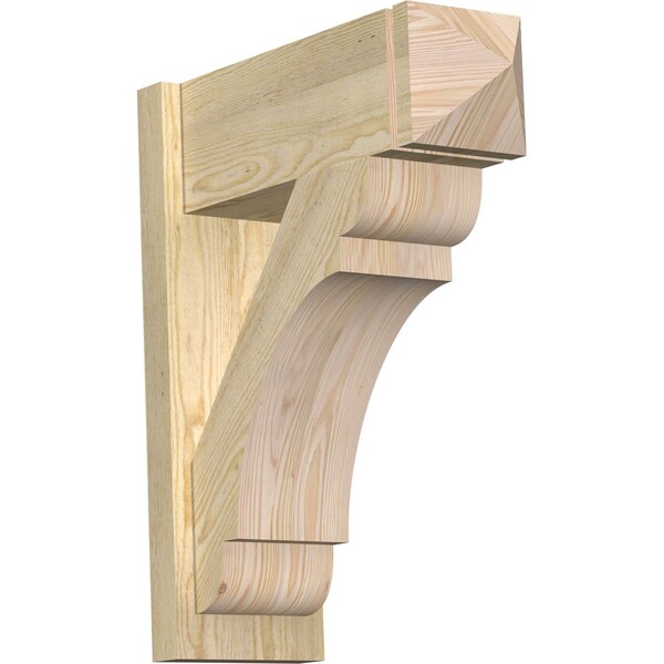 Ekena Millwork Olympic Rough Sawn Arts and Crafts Outlooker, Douglas Fir, 8"W x 22"D x 26"H OUT08X22X26OLY03RDF - main